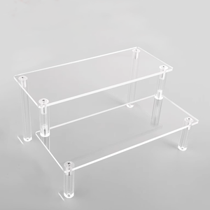 Giá đỡ màn hình <span class=keywords><strong>Acrylic</strong></span> rõ ràng nhiều lớp cupcake hình hiển thị Mỹ phẩm hiển thị <span class=keywords><strong>Acrylic</strong></span> đứng risers - Product Image 5