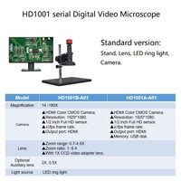 Boshida HD1001B-A01 14-180X HD Digital Video Microscope for PCB Checking and Mobile Repair