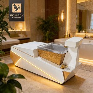 Sillón de Pedicura de Lujo de Nuevo Estilo, Logotipo Personalizado, Masaje de Espalda + Respaldo Reclinable Ajustable, Color Personalizado, Muebles de Salón de Alta Gama - Product Image 3