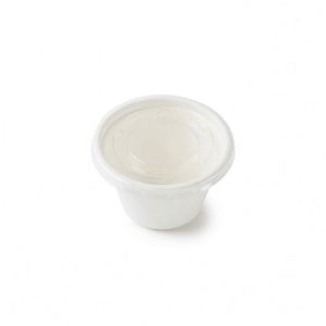 Contenants jetables biodégradables et compostables en bagasse de canne à sucre, petits récipients pour sauce avec couvercle - Product Image 2
