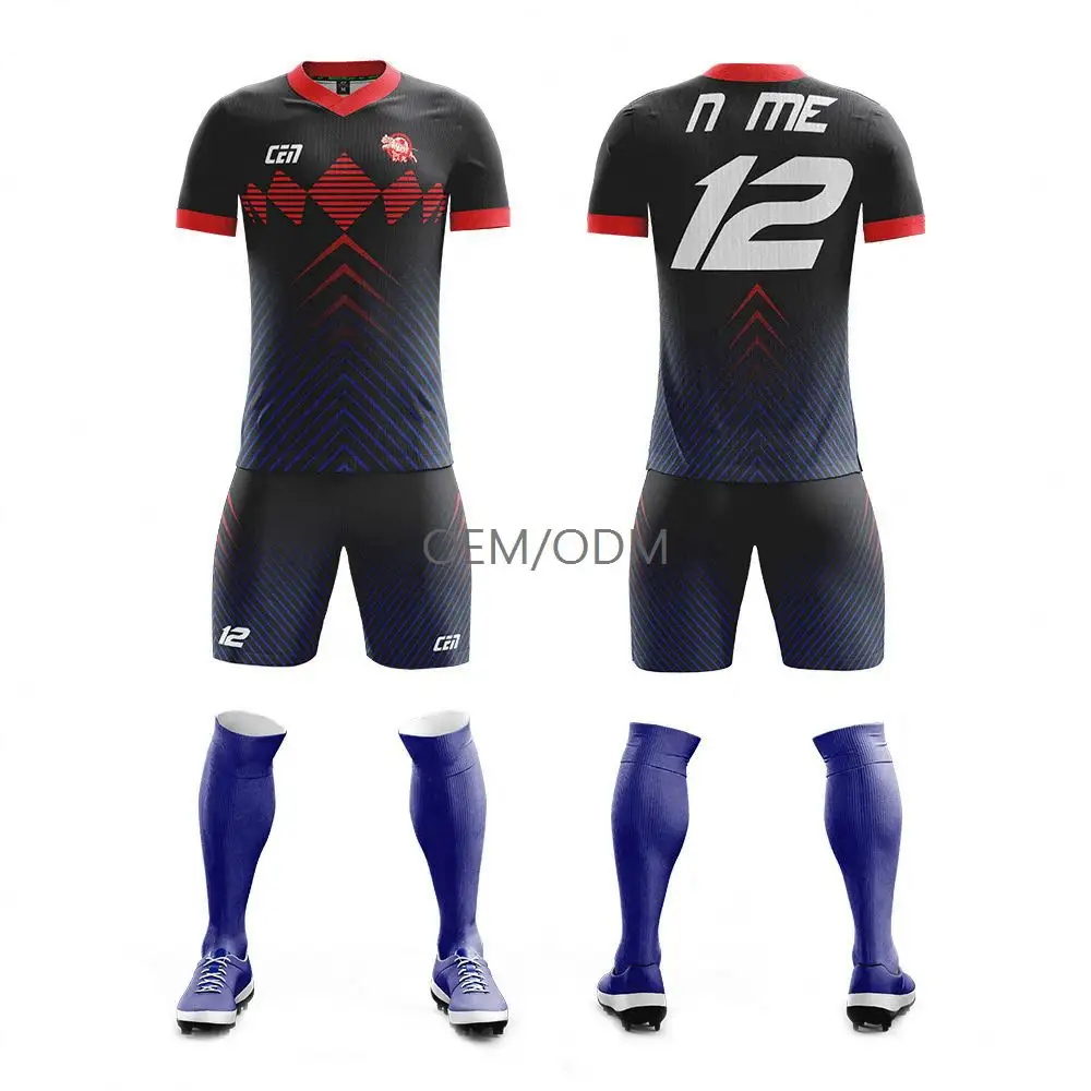 2021 Cheap Thai Quality Soccer Sportswear Type Maillot Football Jersey Design, Long Sleeve Team Jersey Soccer Wear