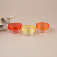 Mini récipient en plastique de 3ml, 5g, pot d'échantillon cosmétique, crème pour le visage, emballage de crème pour les yeux, pot cosmétique de 5 ml avec couvercle coloré