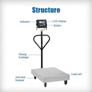 פחמן פלדה תעשייתי כבד מחוון עמיד למים עם גודל ספסל שקילה אלקטרונית דיגיטלי - Product Image 3
