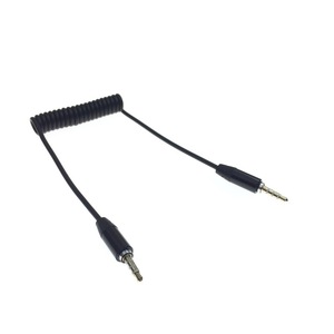 Câble <span class=keywords><strong>audio</strong></span> pour ordinateur/téléphone portable avec prise 3,5 mm, câble rétractable à ressort à 4 sections, microphone intégré - Product Image 4