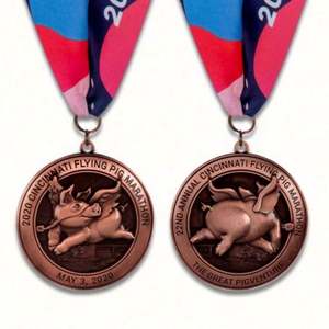 Médailles de compétition sportive personnalisées en alliage de zinc 3D or, argent, bronze avec ruban – Vente en gros - Product Image 3