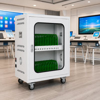 Armoire de recharge sécurisée pour 30 appareils, pour téléphones portables et tablettes, station de recharge pour téléphones, casier pour utilisation dans les bureaux et les salles de réunion