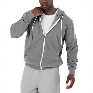 Sudadera con Capucha Personalizada con Logotipo OEM para Hombre, Estilo Urbano, Invierno, Cierre de Cremallera, 100% Algodón, 340 GSM, Forro Polar, Suave, Cálida, Corte Ajustado, Tejida - Product Image 3