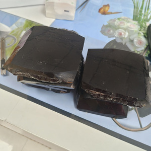 Cristal synthétique hydrothermal brut non taillé, pierre précieuse fumée, matière première pour bijoux - Product Image 6