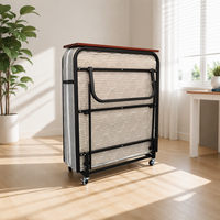 Lit pliant en métal moderne et durable, livraison directe d'usine, portable, gain de place, pour hôtel, chambre, hôpital, bureau, salon, école