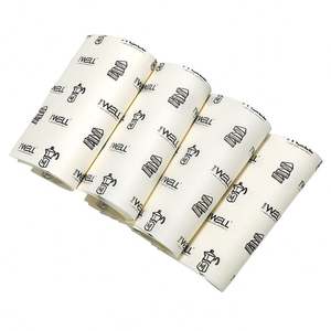 Papier d'emballage pour viande de boucher de qualité alimentaire avec logo imprimé, papier ciré pour hamburger, papier d'emballage pour charcuterie, papier sandwich enduit de PE - Product Image 3