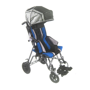 Carretilla para niños discapacitados Cuatriciclo para bebés Silla de ruedas manual para niños discapacitados Portátil y plegable - Product Image 5
