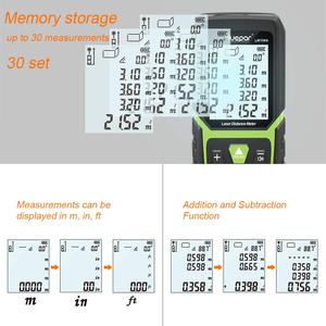 <span class=keywords><strong>Huepar</strong></span>-telémetro láser LM120A, <span class=keywords><strong>medidor</strong></span> de distancia, Sensor, modos de medición múltiples - Product Image 5