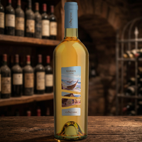 Vin Blanc Italien Karmis IGT 750Ml Vernaccia & Vermentino 13,5% d'Alcool Parfait avec les fruits de mer et les viandes blanches 6 Bouteilles par Boîte