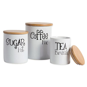 Tarro <span class=keywords><strong>de</strong></span> <span class=keywords><strong>sal</strong></span> <span class=keywords><strong>de</strong></span> cerámica blanco cuadrado personalizado con tapa <span class=keywords><strong>de</strong></span> bambú pizarra azúcar <span class=keywords><strong>sal</strong></span> marina pimienta almacenamiento bodega contenedor olla escribible - Product Image 2