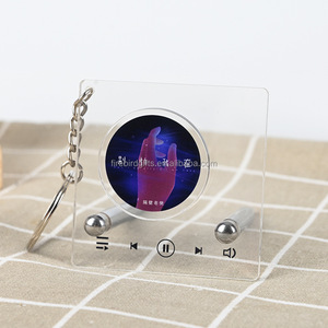 Llaveros personalizados de CD NFC con impresión UV <span class=keywords><strong>Kpop</strong></span>, llaveros personalizados de CD Euro American Singer con reproductor NFC - Product Image 2