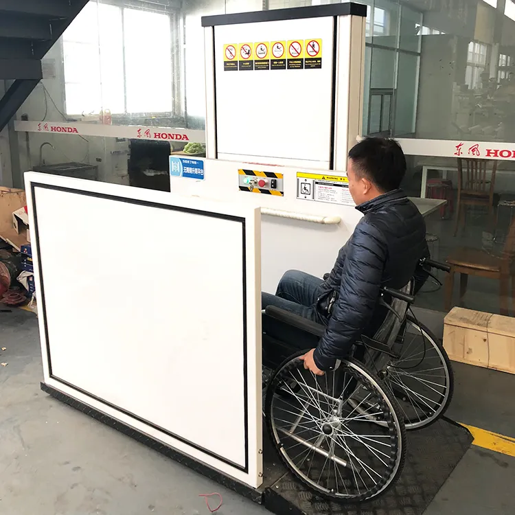 2024 New Factory Price Small Elevator Lift Outdoor Wheelchair Lift for Home