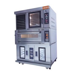 Four combiné commercial multifonctionnel 3-en-1 M&H en acier inoxydable à gaz, plage de température 50-350°F, pour la cuisson et la levée des produits HGC-1Y - Product Image 1