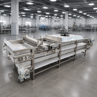 Hete verkoop Fruit & Groente Hetelucht Droogmachine met Motor SUS304 RVS Continue Band Dehydrator 500kg/u Capaciteit
