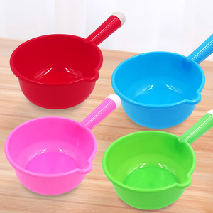Colorful Plastic Measuring Cups Set 4 Pcs Extra Long Handle Kitchen Utensils - Product Image 2