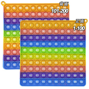 Juego de Mesa Educativo de Matemáticas con Números y Letras del Tablero de Multiplicar 12*12, Juguete Sensorial de Burbujas Pop Push, Venta al por Mayor - Product Image 5