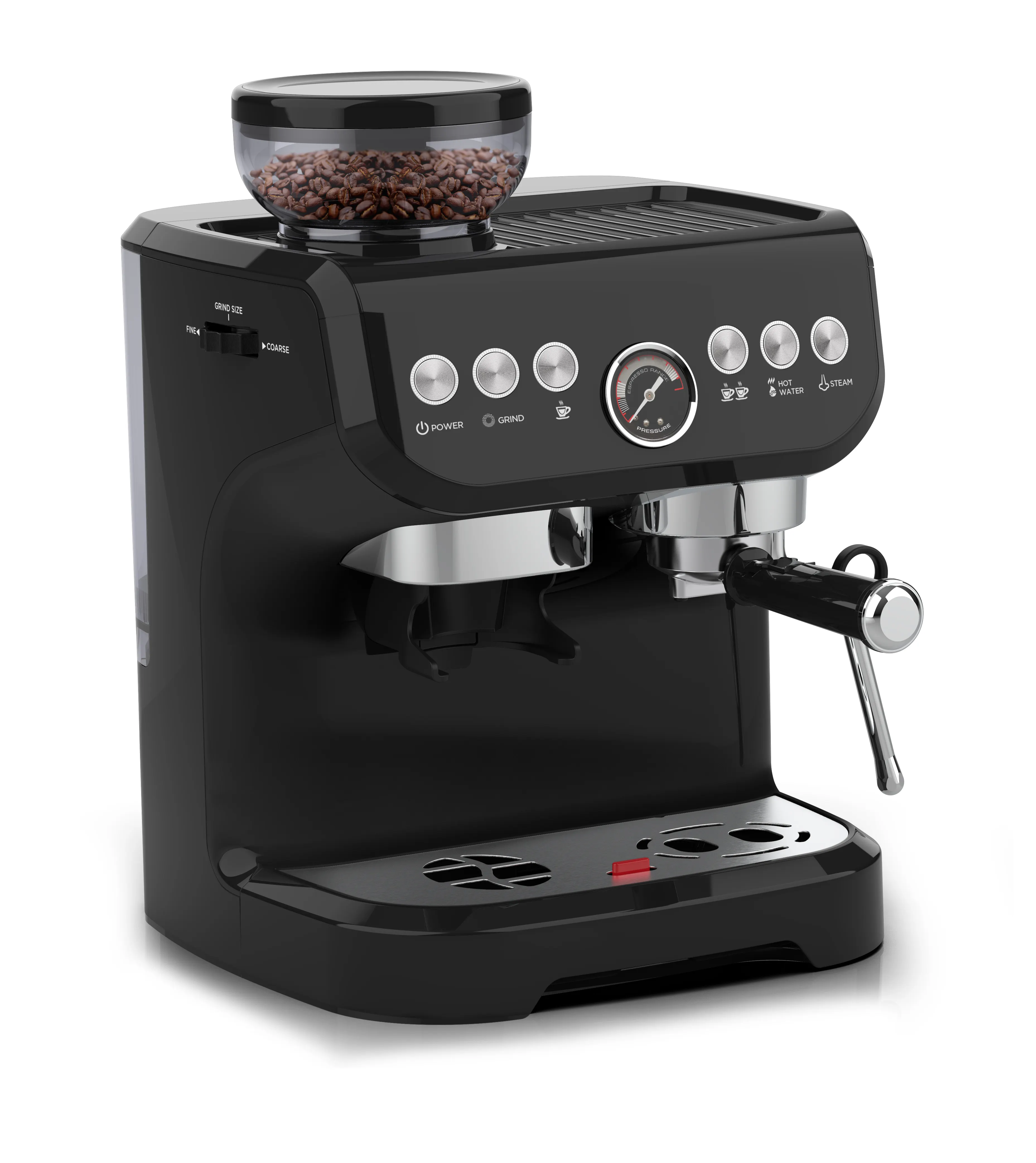 Chinese 19Bar Pump Automatic Espresso Coffee Machine Maker Commercia American Coffee Maker With Grinder