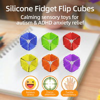 Jouet sensoriel anti-stress en silicone, pierre de relaxation, texture douce, décompression, fidget pour enfants