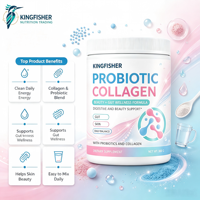 Poudre de Collagène Premium aux Probiotiques et Mélange de Baies – Supplément à Haute Biodisponibilité pour l'Éclat de la Peau – OEM ODM Marque Privée