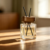 Bouteille diffuseur d'arômes en verre carrée 100ml 120ml 200ml avec bâtonnets parfumés, couleur personnalisée, pour huiles d'aromathérapie – Offre Spéciale