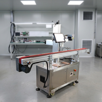 Marqueur laser industriel pour l'étiquetage des cosmétiques avec bande transporteuse personnalisée pour le marquage de la date, du logo et du code sur crayons, stylos et crayons à sourcils