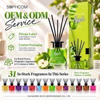 Premium 120ml Aroma Reed Diffuser met cadeauverpakking en fibersticks voor hotel, retail en op maat gemaakte geurprogramma's