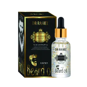 Luxury 24k gold foil Beard Oil Private Label 100% Natural for Men Groomed Beard