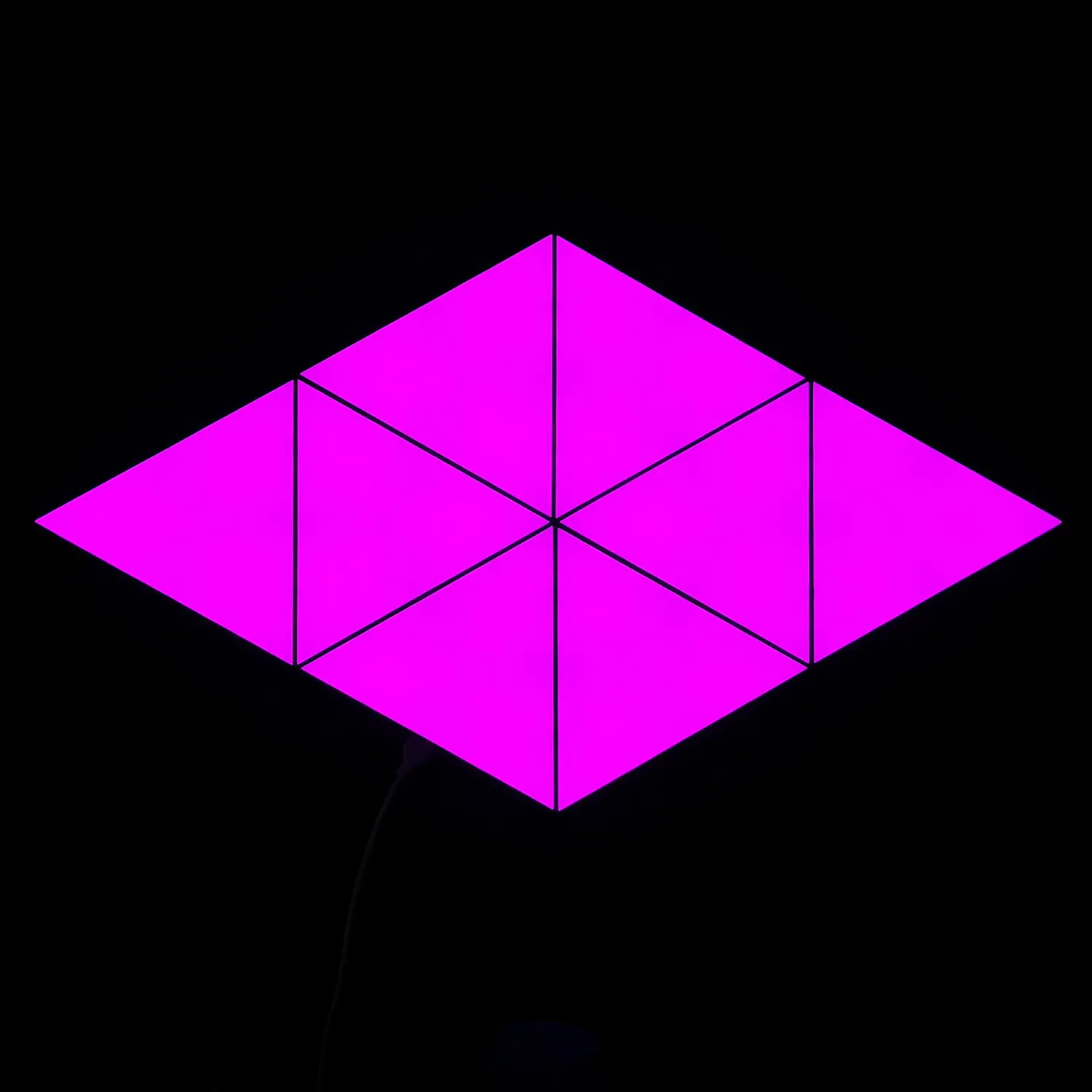 الكم ضوء جدار حزب الديكور مثلث اللمس الحساسة ، IR عن بعد التحكم زينة ملونة المنزل الحمام ، غرفة المعيشة