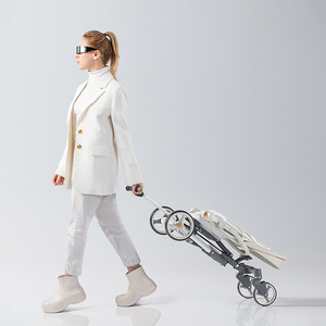 <span class=keywords><strong>Poussette</strong></span> de voyage compacte et pliable automatiquement Purorigin 2026, avec cadre en alliage d'aluminium et PU léger, idéale pour le jogging - Product Image 4