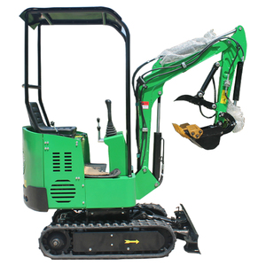 Compre la Miniexcavadora Hidráulica CE Más Pequeña de 0.4M3 y 1 Tonelada para Trabajos Agrícolas, con Accesorios, Cabina Cerrada, Miniexcavadora - Product Image 1