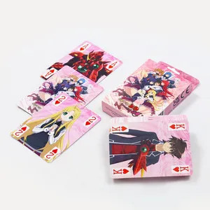 Custom Hot Selling Cartoon Speelkaarten Fabriek Gedrukt Kleurrijke Speelkaarten Glossy Hoge Kwaliteit Speelkaarten