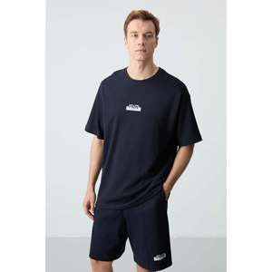 Ensemble de shorts oversize pour homme en coton bleu marine, 100% coton, coupe basique 85259 - Product Image 2