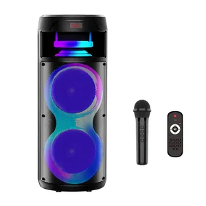 SING-E ZQS8222 8223 hochwertiger Dual 8\" Karaoke-Lautsprecher mit drahtloser Fernbedienung und Mikrofon neue Mini-Größe für Funkverwendung