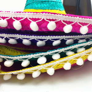 Mexico Mexico nhân vật phong cách đầy màu sắc ngoài trời du lịch rơm bên sombreros <span class=keywords><strong>hat</strong></span> cho quán rượu Câu lạc bộ thanh bên - Product Image 4