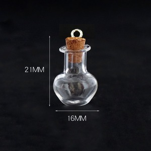 Directo <span class=keywords><strong>de</strong></span> Fábrica: Mini <span class=keywords><strong>Botella</strong></span> <span class=keywords><strong>de</strong></span> Vidrio Vacía para Deseos, Colgante <span class=keywords><strong>de</strong></span> Llavero DIY con Diamantes <span class=keywords><strong>de</strong></span> Imitación Coloridos - Product Image 3
