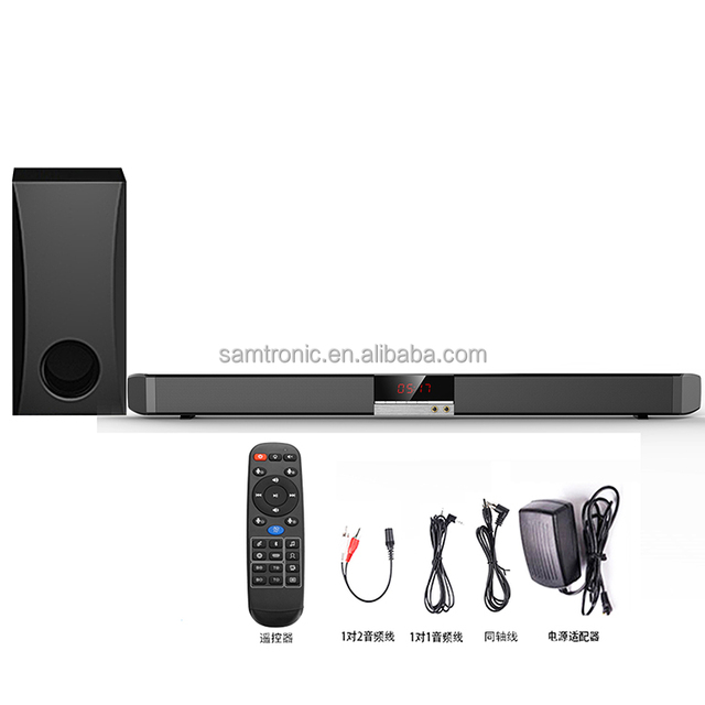 Home Theater System 2.1 Channels Wireless Soundbar with Subwoofer Karaoke BT5.0 Computer Mobile Phone TV Sound bar Speaker