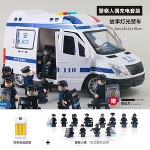 Детский 110 автомобиль, инерционный свет, музыка, открывающиеся двери, От 3 до 6 лет Игрушечная модель для мальчиков - Product Image 6