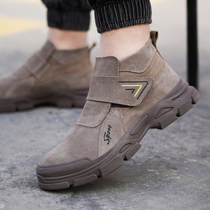 Giày bảo hộ da nâu, đế cao su chống sốc, chống thấm nước - Product Image 6