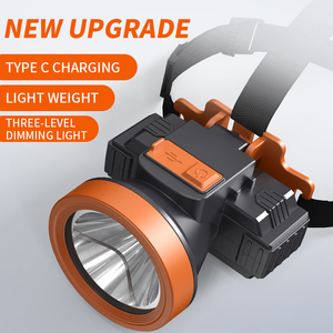 1200mAh /500mAh容量LEDヘッドライトUSB充電ケーブル付きロングシューティングヘッドランプLED炭鉱ランプ高輝度 - Product Image 6