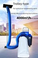 Équipement de nettoyage de ventilation HVAC électrique haute puissance, nouvelle génération, machine de collecte de poussière à pression négative, 2200W, volume d'air 4000m3/h