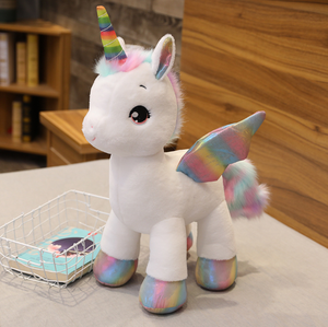 Fantástico <span class=keywords><strong>Unicornio</strong></span> de Peluche con Alas Brillantes de Arcoíris, Juguetes de Peluche para Niñas, Cuerno Único, Patas Coloridas, <span class=keywords><strong>Unicornio</strong></span> Gigante de Peluche - Product Image 2