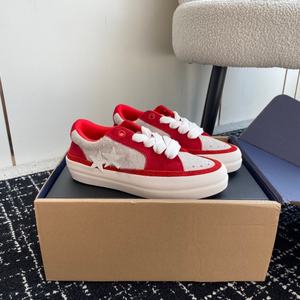 Chaussures de skate décontractées pour hommes, style rétro, dessus en filet vieilli, respirantes, bout fermé, design brodé - Product Image 2