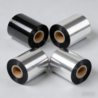 Pita Resin Berkualitas Tinggi 70mm/90mm/100mm*300m Tahan Suhu Tinggi Kompatibel Dengan Semua Printer Label Merk Ternama