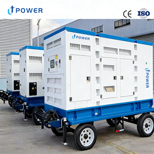 Generador Diésel Silencioso Trifásico de 220kw Tipo Remolque Móvil, 275kva 300kva 400kva 500kva, Arranque Automático, ATS, Arranque Remoto - Product Image 2