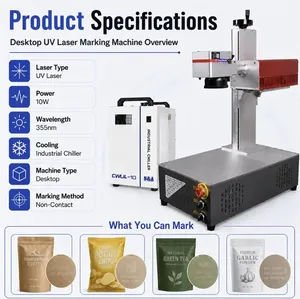 Machine de marquage laser UV portable Wdotmark Crs 5W pour verre, plastique, acrylique - Product Image 3