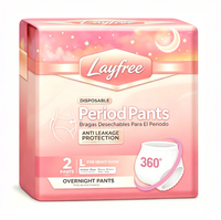 Culottes menstruelles jetables de haute qualité pour la nuit, avec couche supérieure douce, super absorbantes, anti-fuites et respirantes, vente en gros